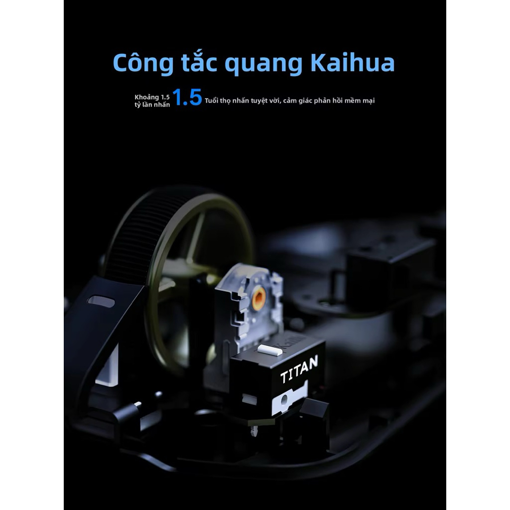 Chuột TAITANELITE Gaming và Văn Phòng Nhẹ Nhiều Chế Độ
