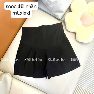QUẦN BẦU ĐÙI (SOOC) Đũi Nhăn Bụng Đáp Có Chun Chỉnh ( M . L . XL . XXL ) 2 Màu ĐEN - BE 💥Freeship💥