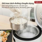 Nồi cơm điện tử inox 1,2Lít Fujihome RC12LS dành cho 3 - 5 người, bảng điều khiển màn hình LED — ảnh 4