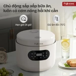 Nồi cơm điện tử inox 1,2Lít Fujihome RC12LS dành cho 3 - 5 người, bảng điều khiển màn hình LED — ảnh 8