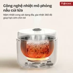 Nồi cơm điện tử inox 1,2Lít Fujihome RC12LS dành cho 3 - 5 người, bảng điều khiển màn hình LED — ảnh 6