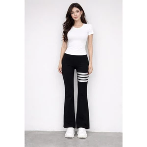 Sét Bộ Áo Babytee Trơn Mix Quần Ống Loe Ôm Eo Tôn Dáng Basic Mặc Đi Chơi Sang Chảnh