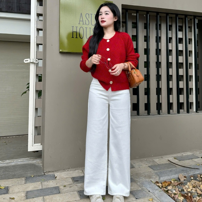 Quần Jeans Bò Ống Suông Joolate Quần Jean Bò Màu Trắng Ống Suông Basic Form Rộng Hot Trend Ulzzang Cá Tính