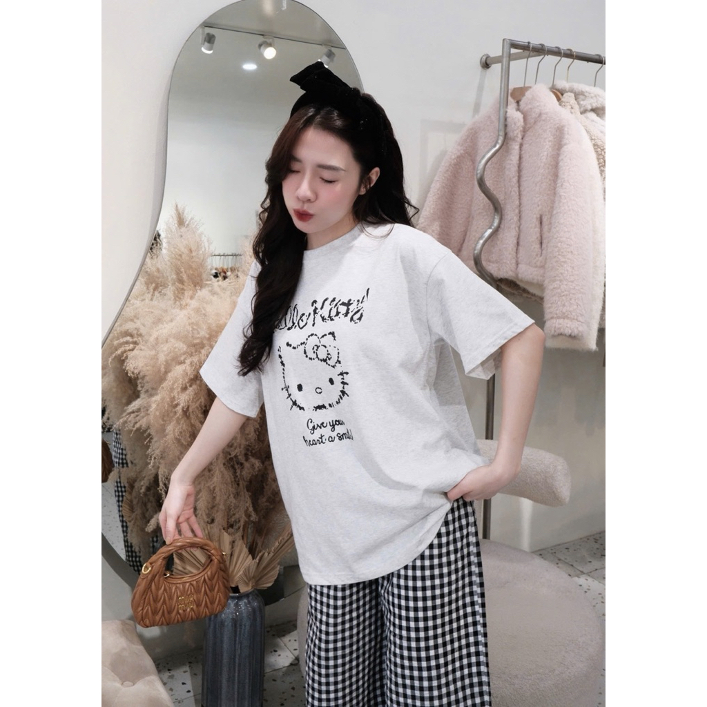 (DEAL MỞ BÁN BST HÈ) Set Bộ Nữ Áo Cotton Khô 2 Chiều + Quần Dài Đũi FreeSize Họa Tiết Dễ Thương Phong Cách Hàn Quốc