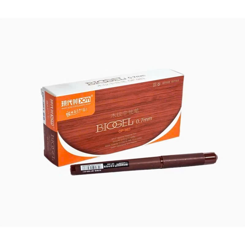 Bút Ký Vân Gỗ Biogel GP983 0.7mm ,Bút Gel Cao Cấp Viết Êm Mực Đậm
