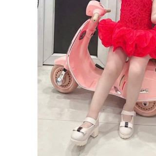 Giày cao gót cho bé 3p Chất liệu da PU diện tết siêu nhẹ xinh hàng QC