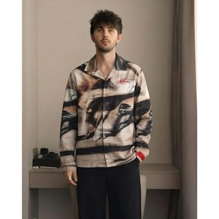 Áo sơ mi chính hãng Mikenco WILD BLUR SHIRT |TẶNG HỘP ÁO|