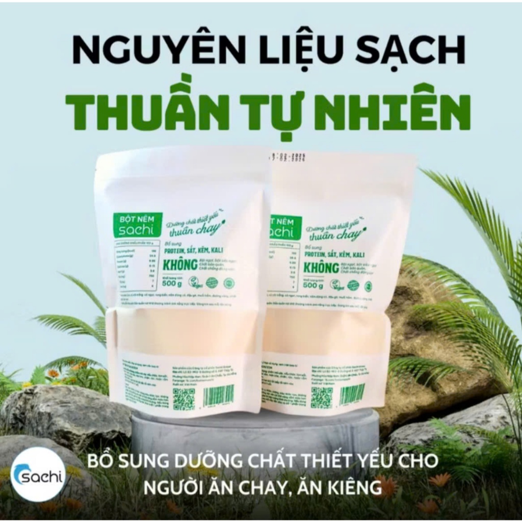 [MỚI- SIÊU NGON] Combo 1Kg Bột nêm SACHI 100% Rau củ Thuần chay, KO bột ngọt, KO chất bảo quản