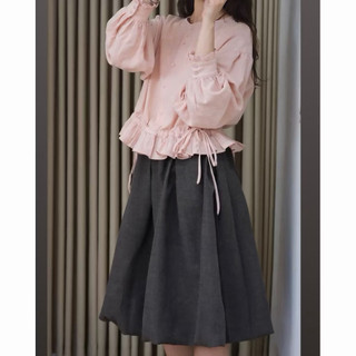 𝗠𝗼𝗹𝗹𝘆 -|LY LINEN|- Áo Linen tay dài xếp li rút