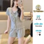 Bộ Ngủ thun viền bèo đính nơ T090