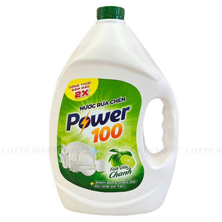 Nước rửa chén POWER100 Tinh dầu chanh can - 9kg