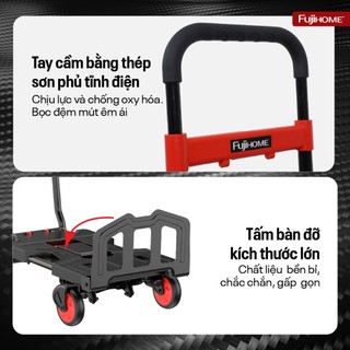 Xe đẩy đa năng 2 in 1 Fujihome FTM-150 - Chuyển Đổi Linh Hoạt, Tải Trọng Lên Đến 150KG
