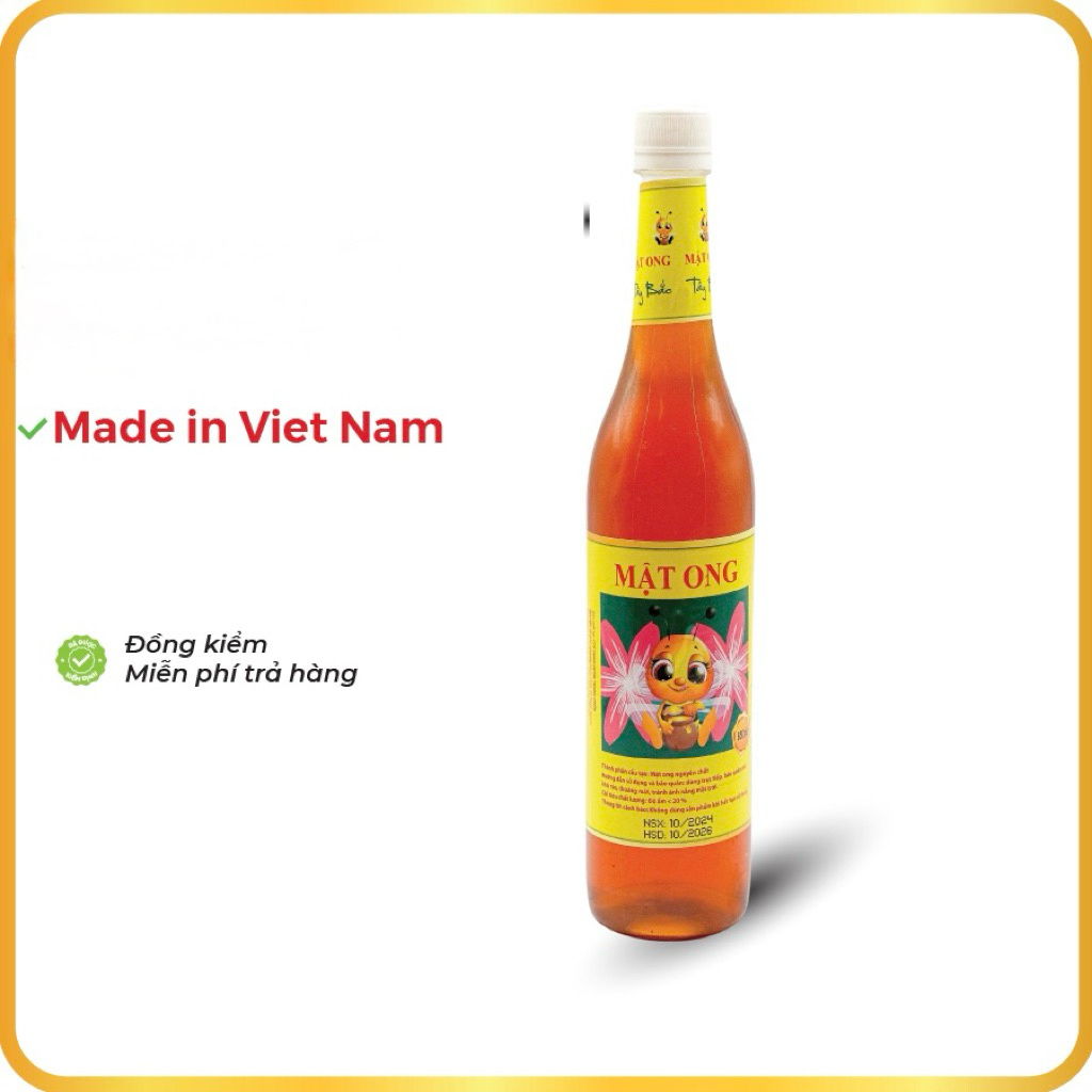 Mật ong nguyên chất Tây Bắc (con ong) 650ml