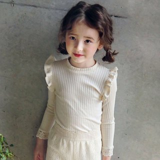 𝐀𝐩𝐫𝐢𝐥 𝐛𝐞́𝐛𝐞́ - Strawberry Áo giữ nhiệt trơn gân tăm vintage mùa thu đông ấm áp Búp Bê Dễ Thương