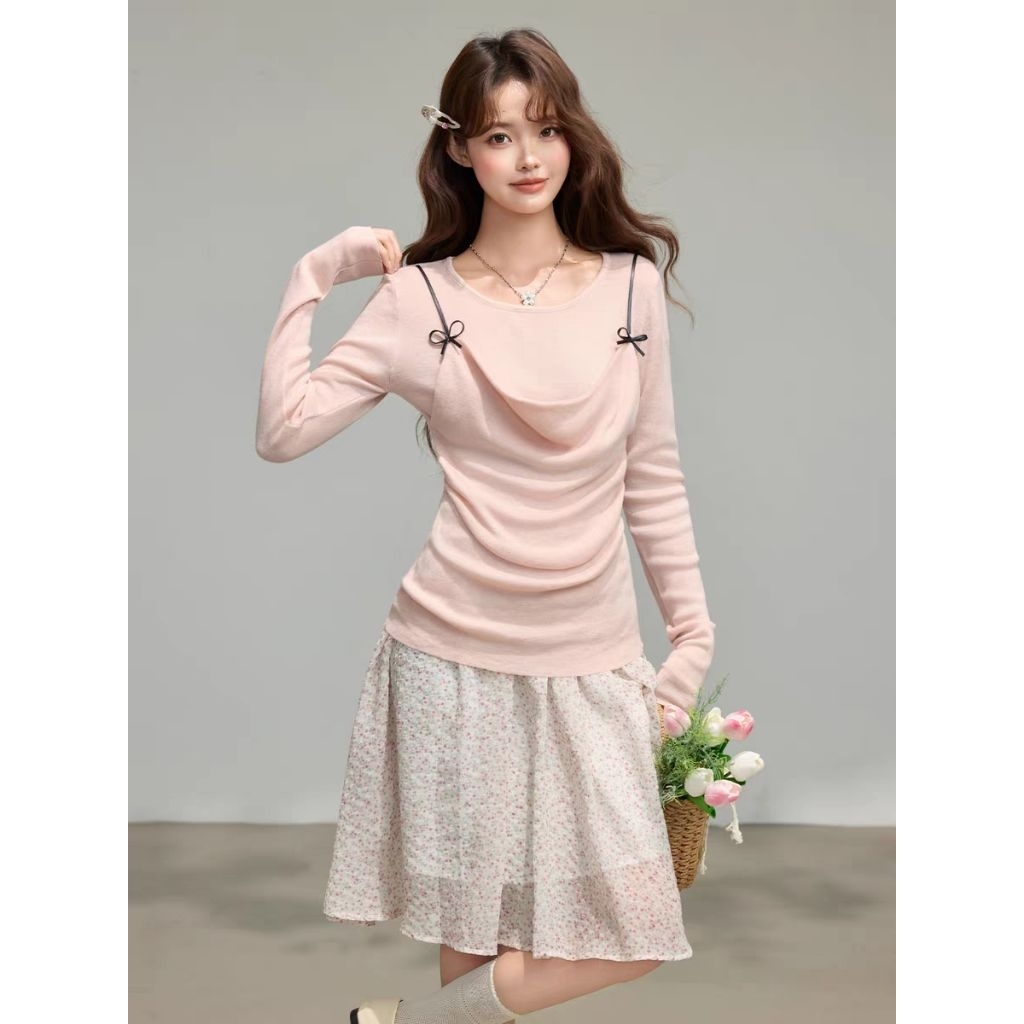 [ QCCC_L1 ] Sẵn_ Áo len mỏng lông cừu phong cách Hàn quốc tiểu thư
