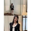 Sẵn _Váy Len dệt kim nơ tiểu thư douyin