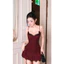 Đầm body 2 dây đi tiệc phối ren sang chảnh tôn dáng d57
