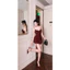 Đầm body 2 dây đi tiệc phối ren sang chảnh tôn dáng d57