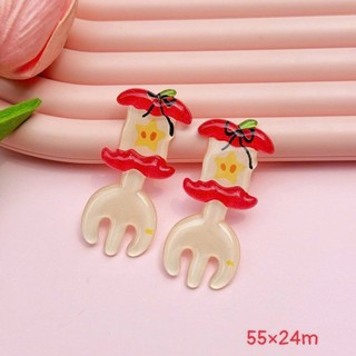 Set charm Dĩa trong hello kitty - Dĩa mèo trong suốt kute