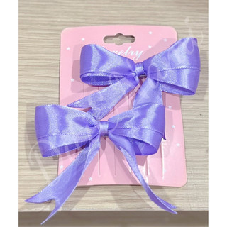 Set cặp kẹp nơ ruy băng kép.