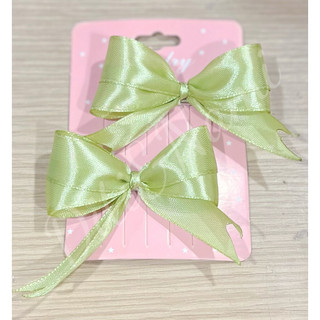 Set cặp kẹp nơ ruy băng kép.