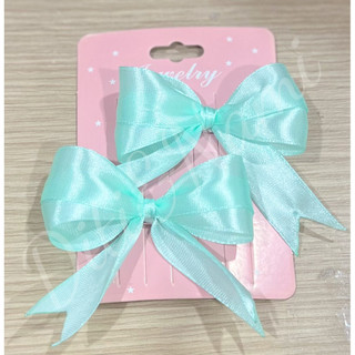 Set cặp kẹp nơ ruy băng kép.