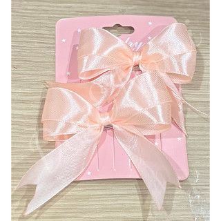 Set cặp kẹp nơ ruy băng kép.