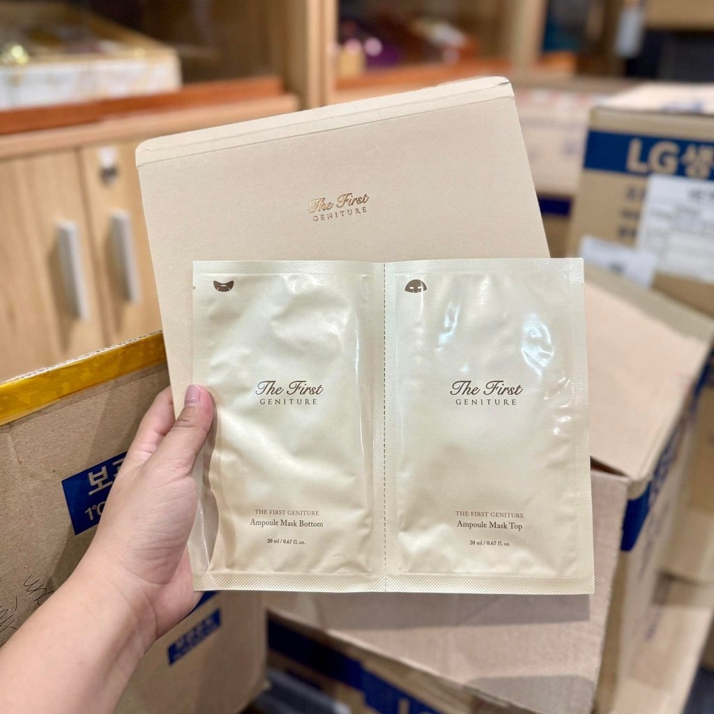 (Mẫu mới)Nạ tinh chất vàng 24k làm sáng và tái sinh da OHUI The First Geniture Ampoule Mask
