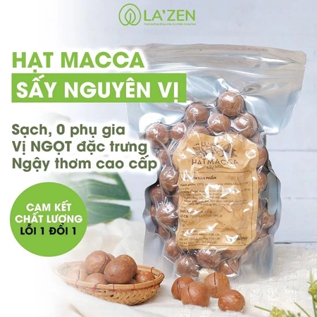 250g/500g Hạt Macca sấy nứt vỏ - Hạt Macca Đăk Lăk SẠCH LOẠI 1 VỤ MỚI - La'zen