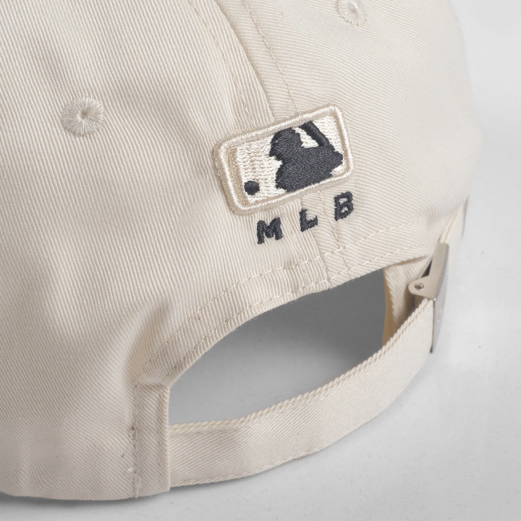 Mũ Nón Lưỡi Trai MLB Meowist logo NY chất liệu vải Kaki Cream , Thời trang, Phong Cách