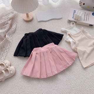 Quần áo trẻ em, Chân váy xếp ly nhiều màu bé gái 9-26kg CV003 Tiểu Yến KID