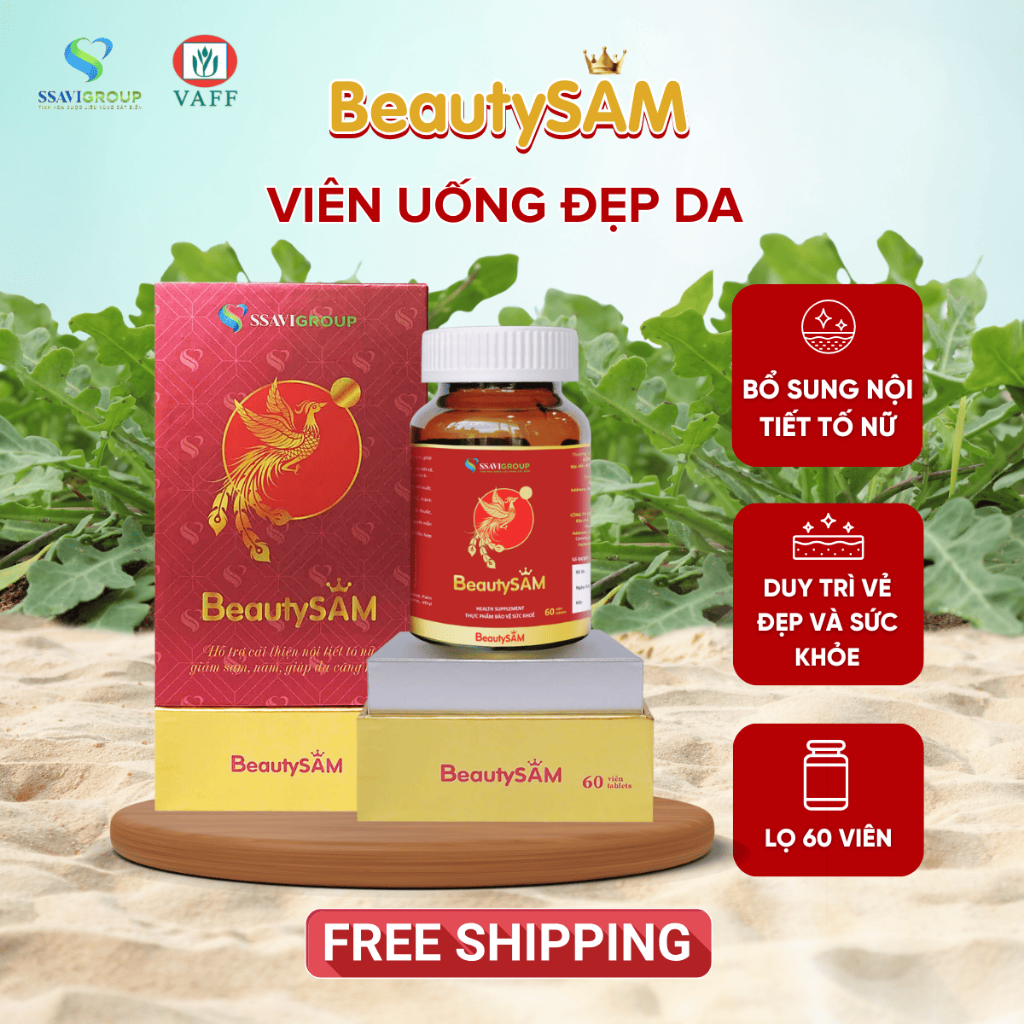 Viên Uống Nội Tiết Tố Nữ Beautysam Giúp Giảm Nám, Trắng Da, Cân Bằng Hormone, Tự Tin Tỏa Sáng