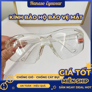 Kính mắt bảo hộ nữ nam mắt kính râm mát không độ chống UV400 và tia bức xạ chống bụi và côn trùng đẹp giá rẻ 054
