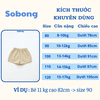 Quần đùi kaki phối túi phong cách Hàn Quốc Hokiha vải kaki mềm, thoáng mát cho bé từ 8-17kg NQ01