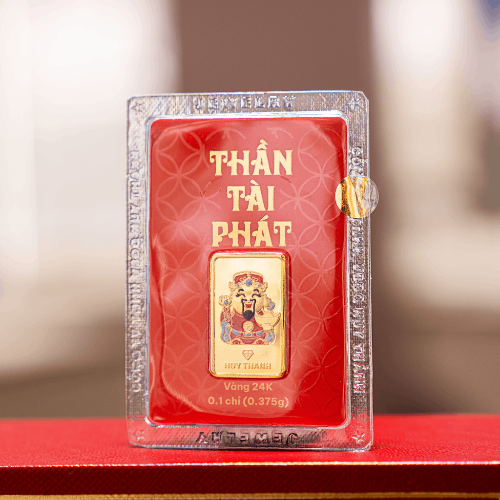 Quà Tặng Thần Tài Phát LNTHANTAIPHAT 0,1 Chỉ Vàng 24k Huy Thanh Jewelry