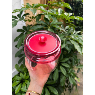 Hộp thuỷ tinh 900ml tupperware, tup Malay, đựng mứt, hạt, bánh,… siêu kín