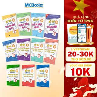 Sách - Combo Sổ tay kiến thức Toán Văn Anh, Lý Hóa Sinh, Lịch sử - Địa Lý Lớp 6,7,8,9 (2026)