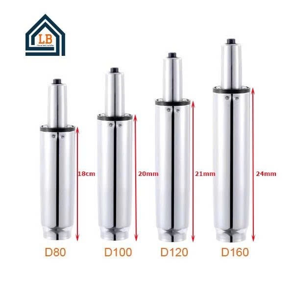 ben hơi ghế xoay thay thế loại D120 loại dài cao cấp inox
