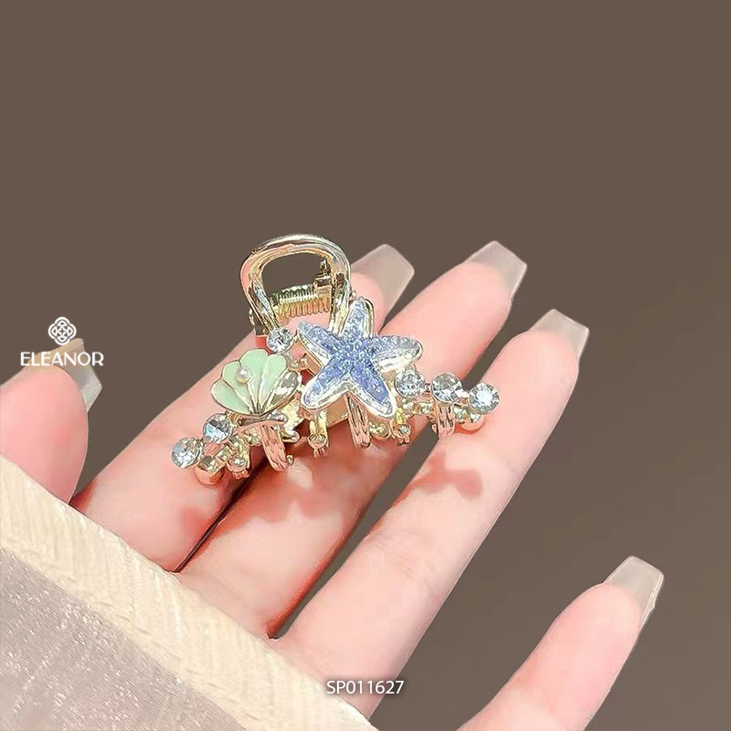 Kẹp tóc nữ càng cua Eleanor Accessories sao biển vỏ sò phụ kiện tóc kẹp tóc nữ sang chảnh 11627