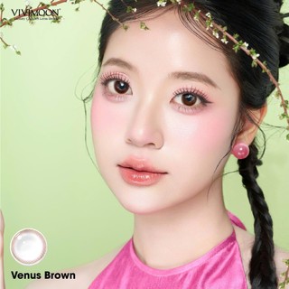 VIVIMOON lens cận 1 ngày Venus Brown, kính áp tròng khóa ẩm màu nâu tự nhiên (Giá 1 chiếc-1 bên mắt, x2 để mua 1 đôi)