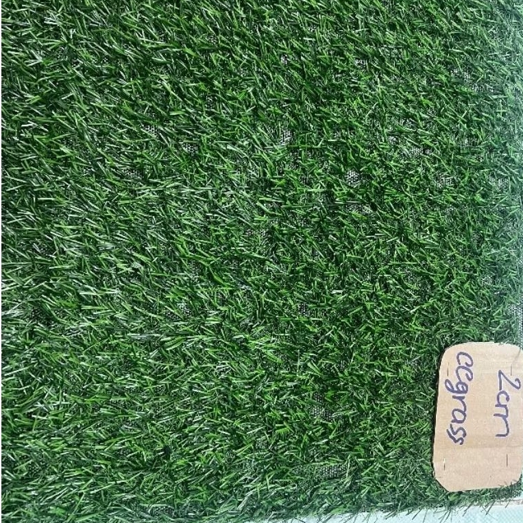 Thảm cỏ nhân tạo 2cm xanh đậm, 12m² (2m x 6m) dẻo không bụi trải sàn, trang trí sân vườn, dán tường