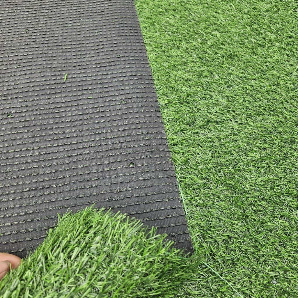 Thảm cỏ nhân tạo 2cm xanh đậm, 12m² (2m x 6m) dẻo không bụi trải sàn, trang trí sân vườn, dán tường
