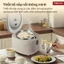 Nồi cơm điện tử 1 Lít cảm ứng 8 chế độ nấu Fujihome RC10BLS lòng nồi Inox tách đường, nồi cơm điện gia đình 2–4 người