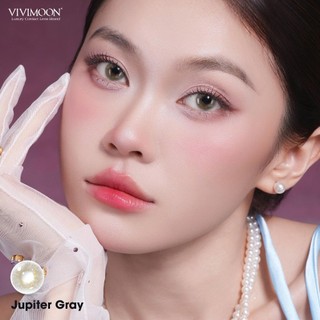 01 Chiếc Lens khóa ẩm cận 1 ngày Jupiter Gray VIVIMOON màu xám pha ánh vàng (Giá 1 bên mắt, x2 để đặt 1 đôi)