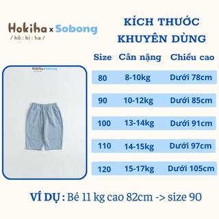 Quần kaki dài đáp gối phong cách Hàn Quốc cho bé trai, bé gái Hokiha vải kaki mềm, thoáng mát size 8-17kg NQ02