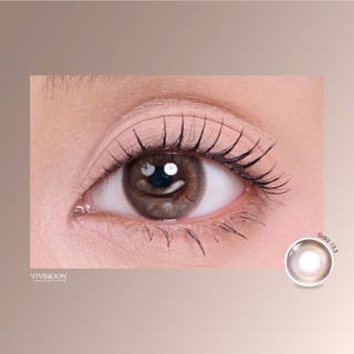 VIVIMOON lens cận 1 ngày Milk Tea Brown, kính áp tròng khóa ẩm màu nâu trà sữa (Giá 1 chiếc-1 bên mắt, x2 để mua 1 đôi)
