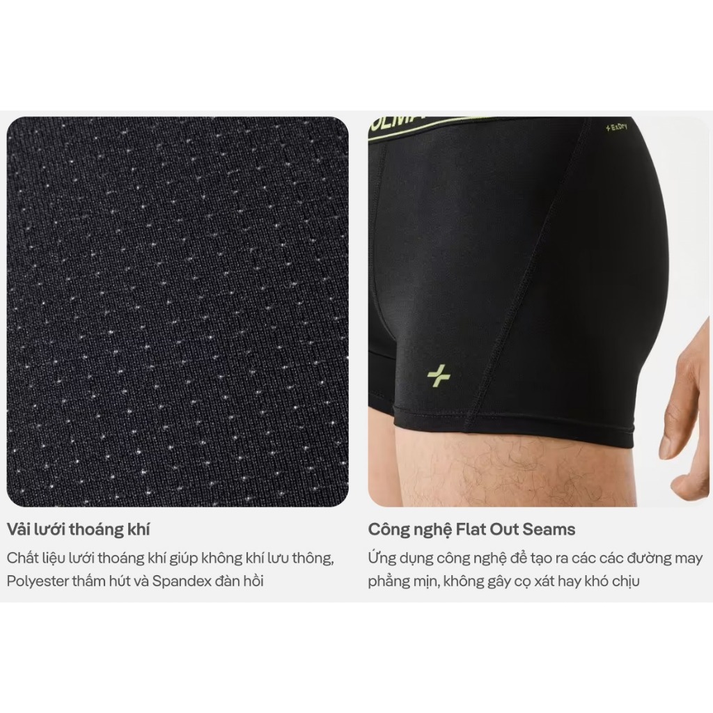 [GIÁ TỐT TRÊN LIVE][MUA 3 TẶNG 1]Combo 3 quần lót nam siêu thoáng khí Trunk Air Max Mesh thấm hút, nhanh khô Coolmate