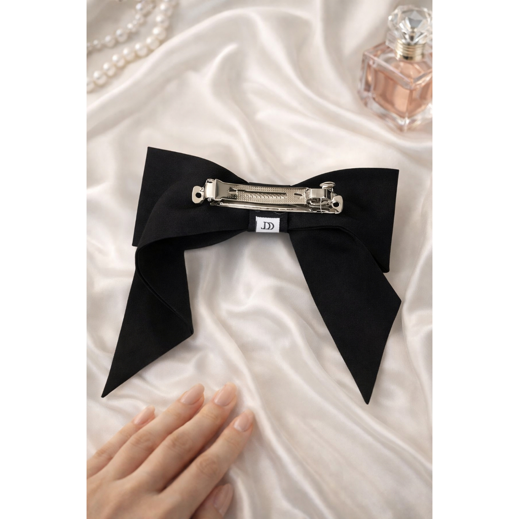 Kẹp Tóc Nơ Bấm Đính Hoa Jasmine PK2601 Thiết Kế Bởi JM Dress Design. Phụ Kiện Tóc Nữ Thanh Lịch Cho Các Nàng