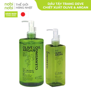 Dầu tẩy trang Deve chiết xuất dầu Olive và Argan an toàn lành tính cho da nhạy cảm
