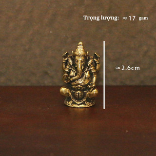 Tượng Ganesha Phong Thủy, Vật Trang Trí Bàn Làm Việc Kích Thước Nhỏ，Tượng Phong Thủy May Mắn